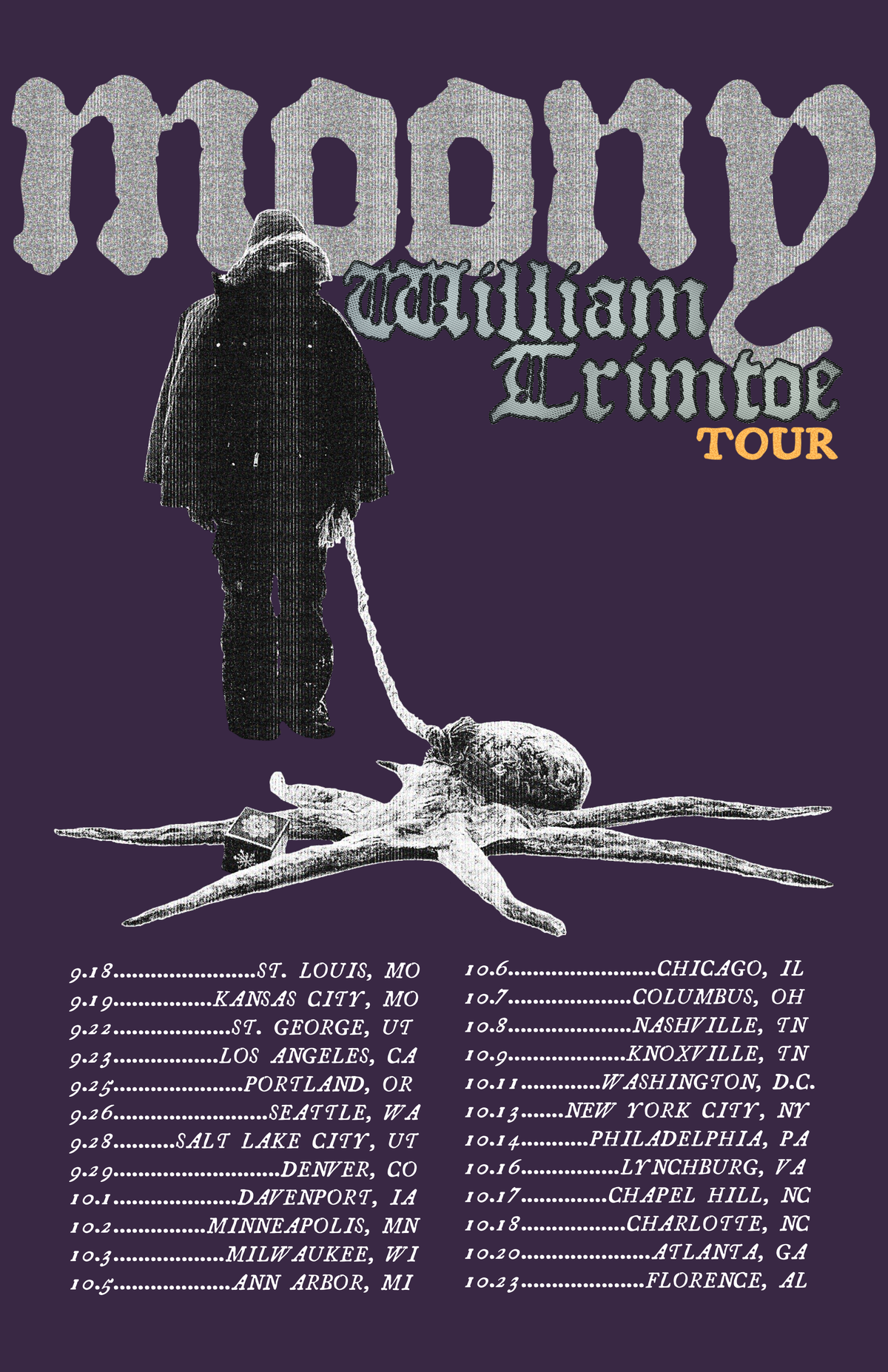 William Trimtoe Tour Poster