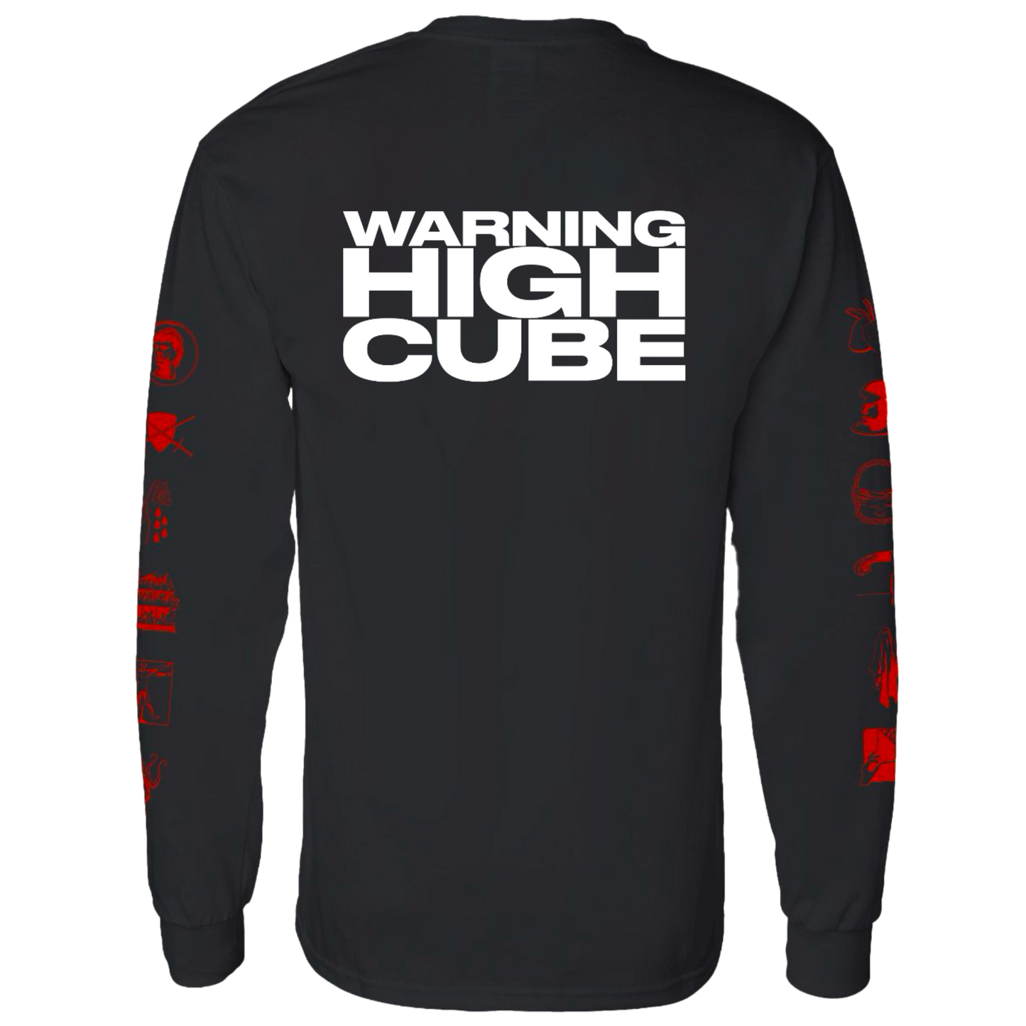 WARNING HIGH CUBE long sleeve album tee