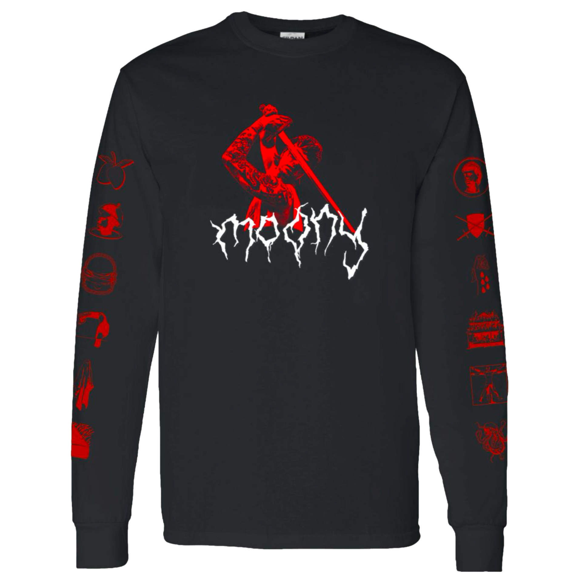 WARNING HIGH CUBE long sleeve album tee – moony