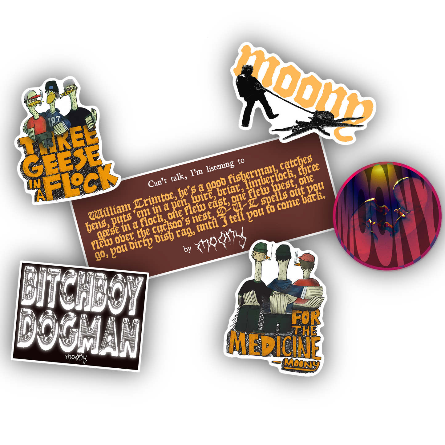 William Trimtoe Individual Stickers