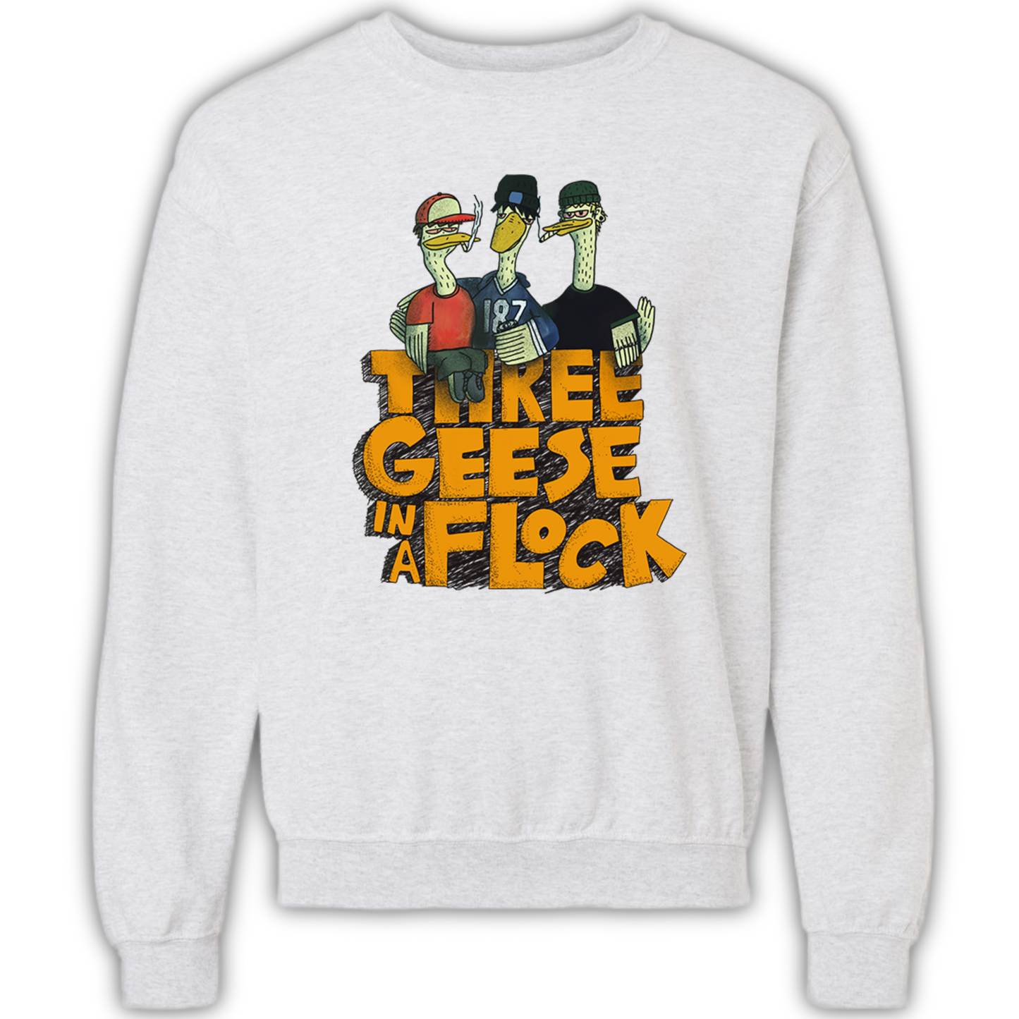 Three Geese in a Flock Crewneck